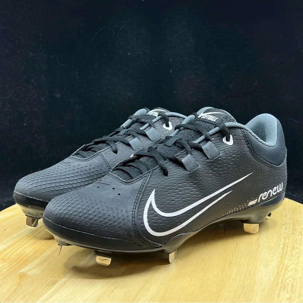 Nike Hyperdiamond 4 Pro Softball Women’s Size 9 Metal Cleats Black CZ5920-005